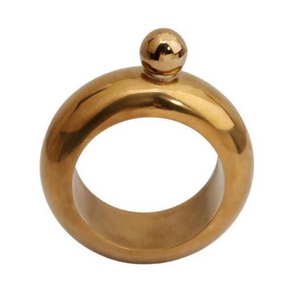 Jewelry - NEW Bangle Hip Flask Gold Bracelet for Liquor